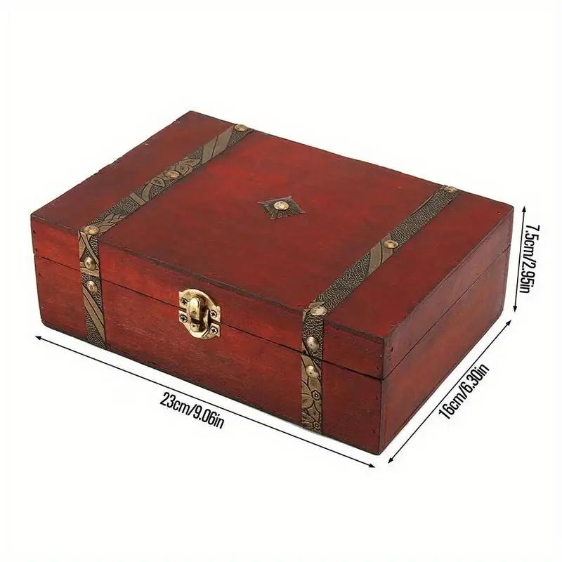 Retro Wooden Keepsake Box – Jewelry, Art & Gift Storage Wooden Keepsake Box Axl 1pc