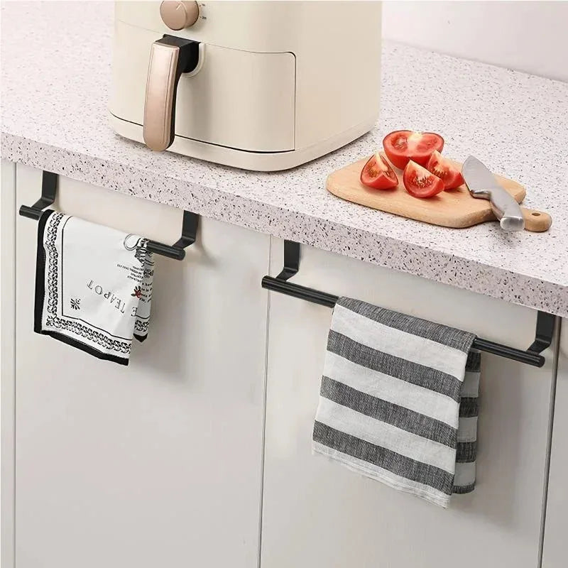 Over Cabinet Door Towel Rack – Punch-Free Stainless Steel Bar Cabinet Door Towel Rack Axl