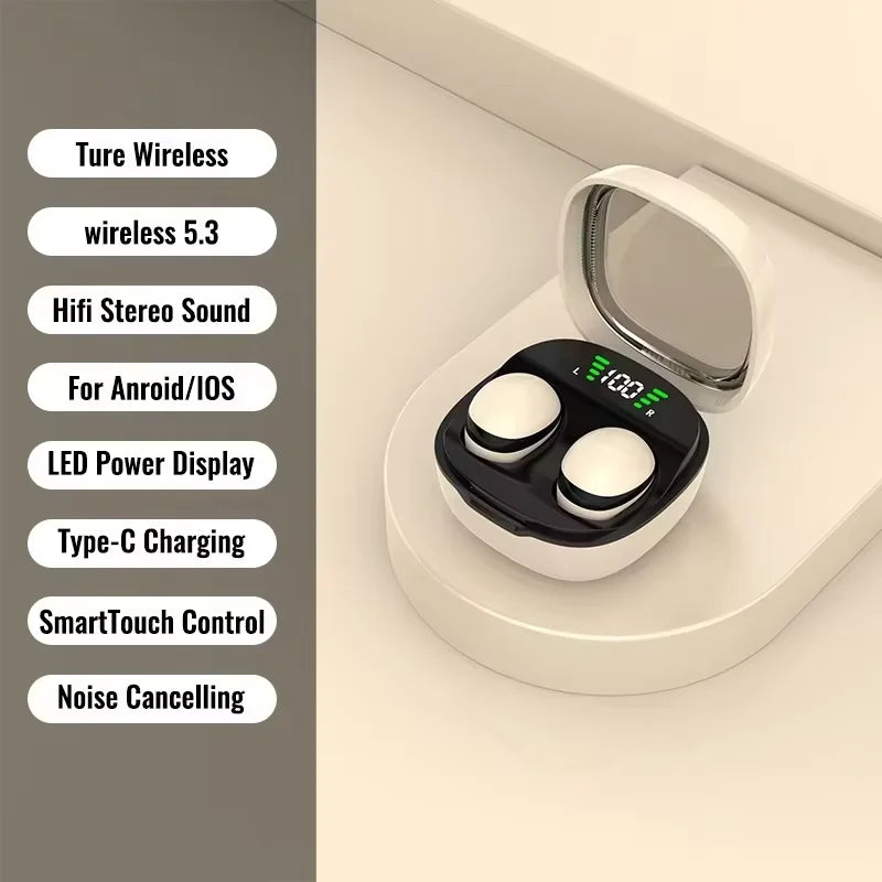 MINI13 Tiny Wireless Earbuds – Deep Bass HIFI, Sweatproof TWS Wireless Earbuds Axl Skin Color