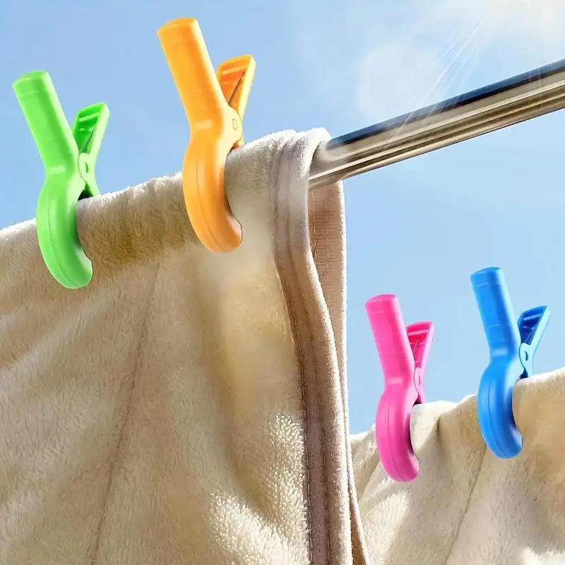 Beach Towel Clips – Wind-Resistant Non-Slip Laundry Pegs 4/8 Pack Laundry Clips Axl