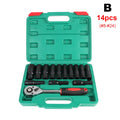 1/2" Drive Hex Socket Set 10–20 Pcs | Cr-V Car Repair Kit Socket Wrench Set Axl B 14PCS