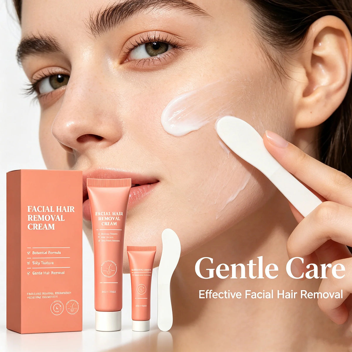 Facial Hair Removal Cream Kit – Gentle Formula for Women 50g Hair Removal Cream Axl