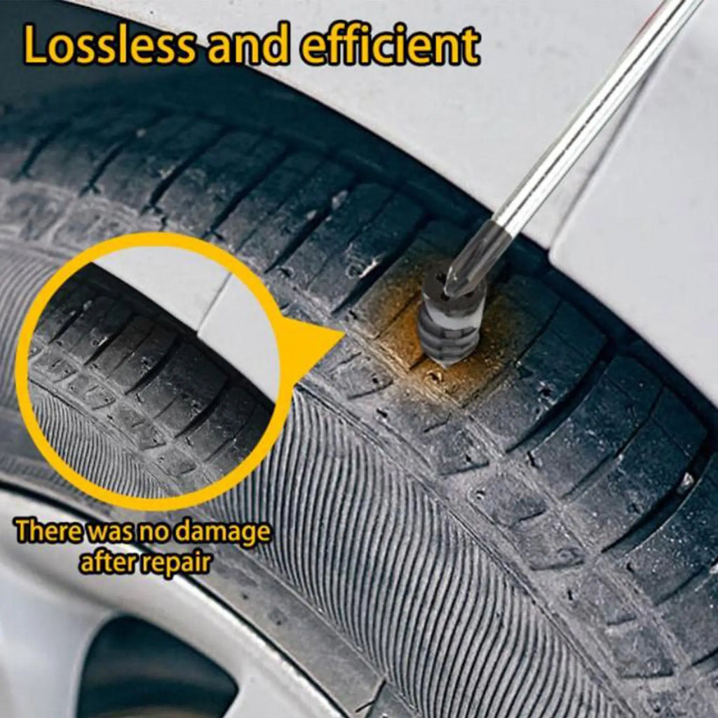 32-Piece Rubber Tire Repair Nail Kit – Car & Motorcycle Tire Repair Kit Axl