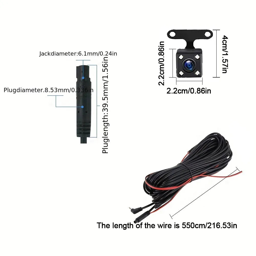 HD Night Vision Rear View Camera – 4 LED Waterproof Reversing Reversing Parking Camera Axl