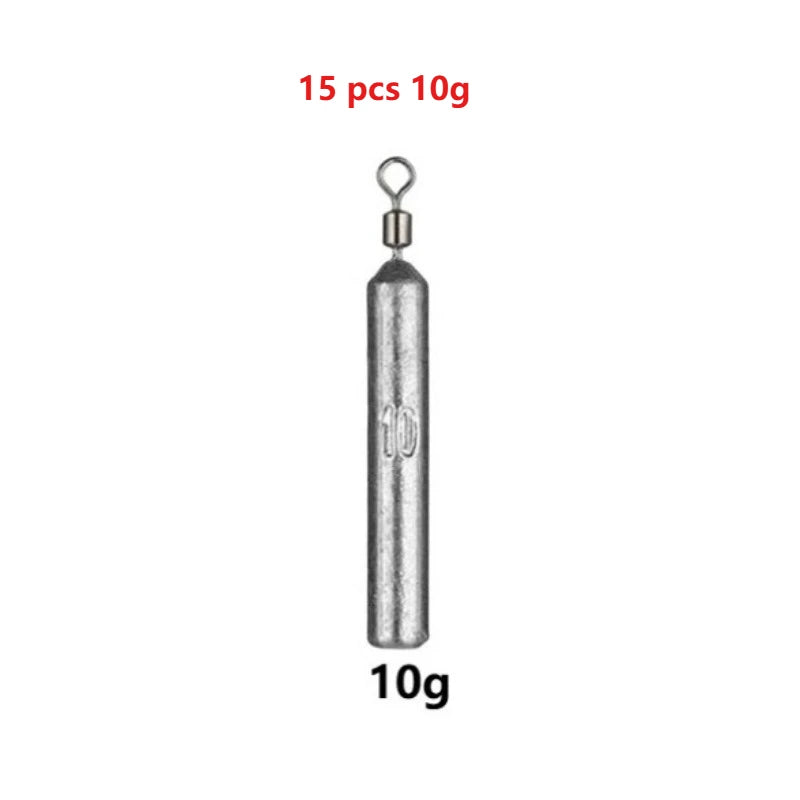 15-Piece Drop Shot Sinker Kit – 3.5g to 20g Fishing Weights Fishing Sinker Kit Axl A-10g-15pcs