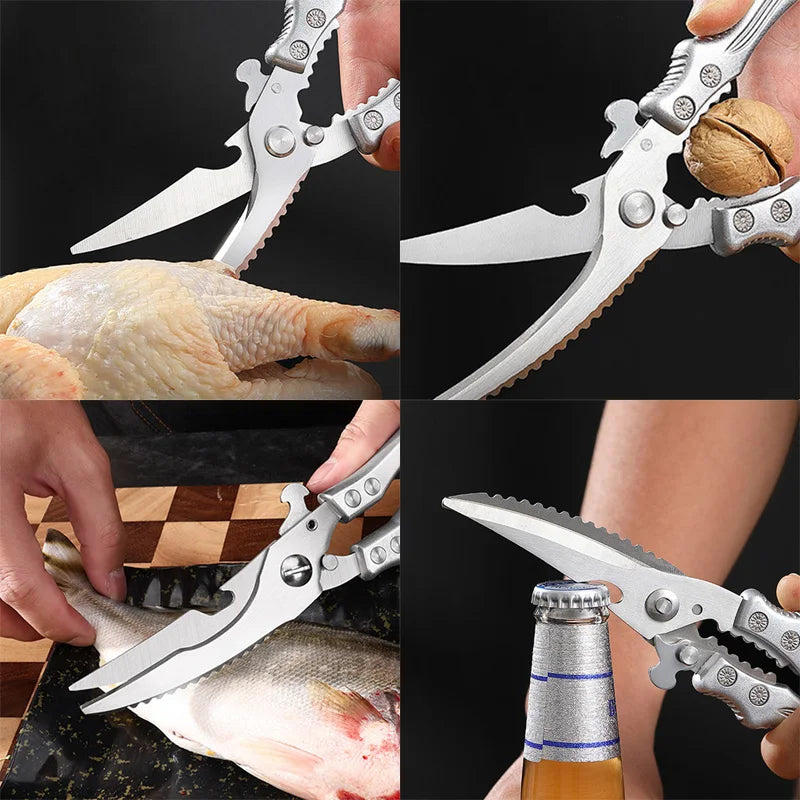 Heavy-Duty Kitchen Shears | Stainless Steel Poultry Scissors Kitchen Shears Axl
