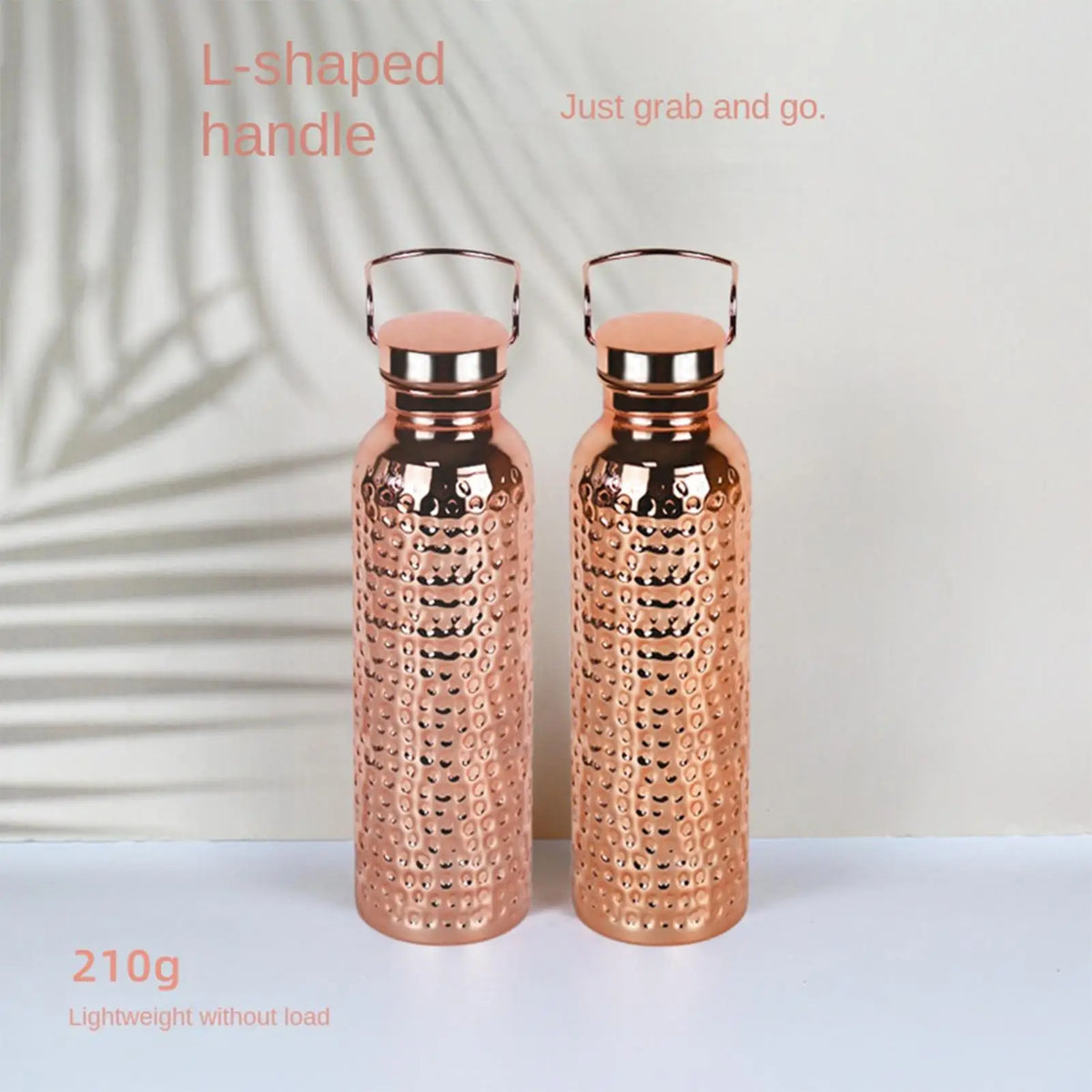 Pure Copper Water Bottle 800ml | Insulated Outdoor Drinkware Insulated Water Bottle Axl