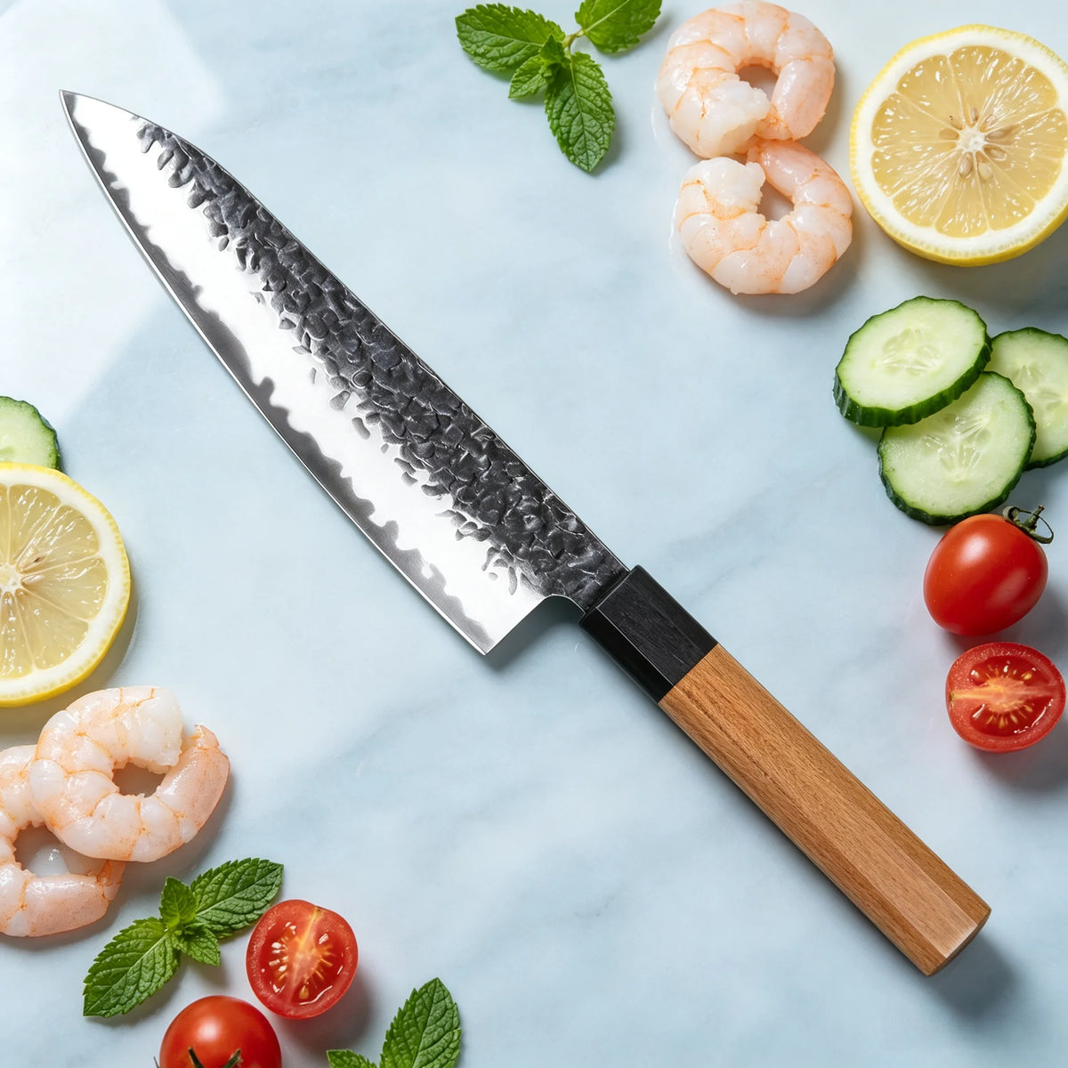 Hand Forged Cleaver Chef Knife – Sharp Stainless Steel Chef Cleaver Knife Axl