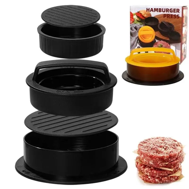 Non-Stick Burger Press & Patty Maker – 3-in-1 Meat Mold Burger Patty Press Axl