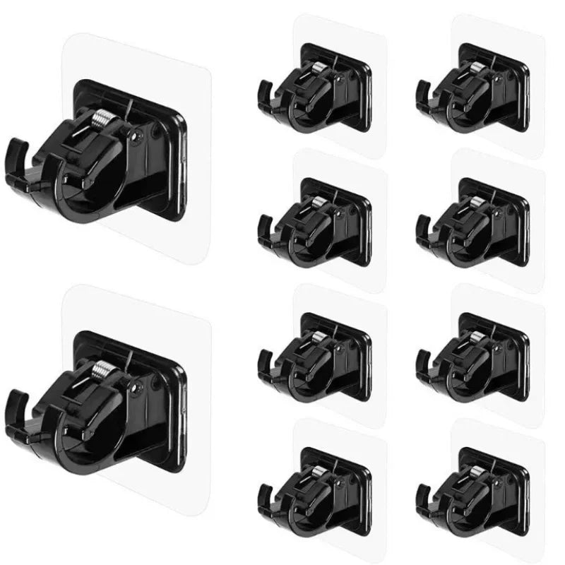 10-Pack No-Drill Adhesive Curtain Rod Holders | Wall Brackets Curtain Rod Brackets Axl