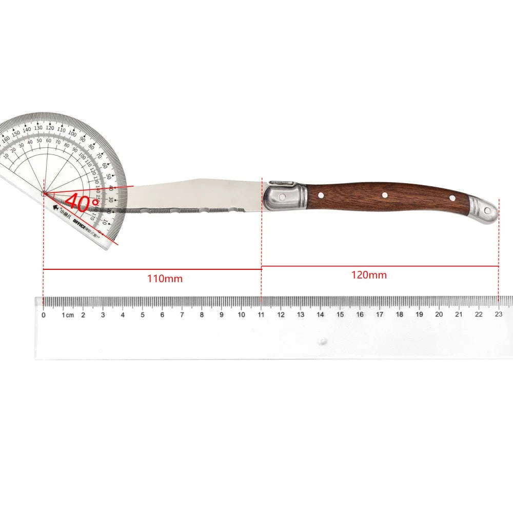 Serrated Steak Knife & Fork Set – Stainless Steel Cutlery Set Steak Knife Set Axl