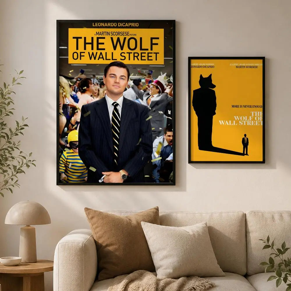 Wolf of Wall Street Movie Poster – Peel & Stick PVC Wall Art Movie Wall Poster Axl