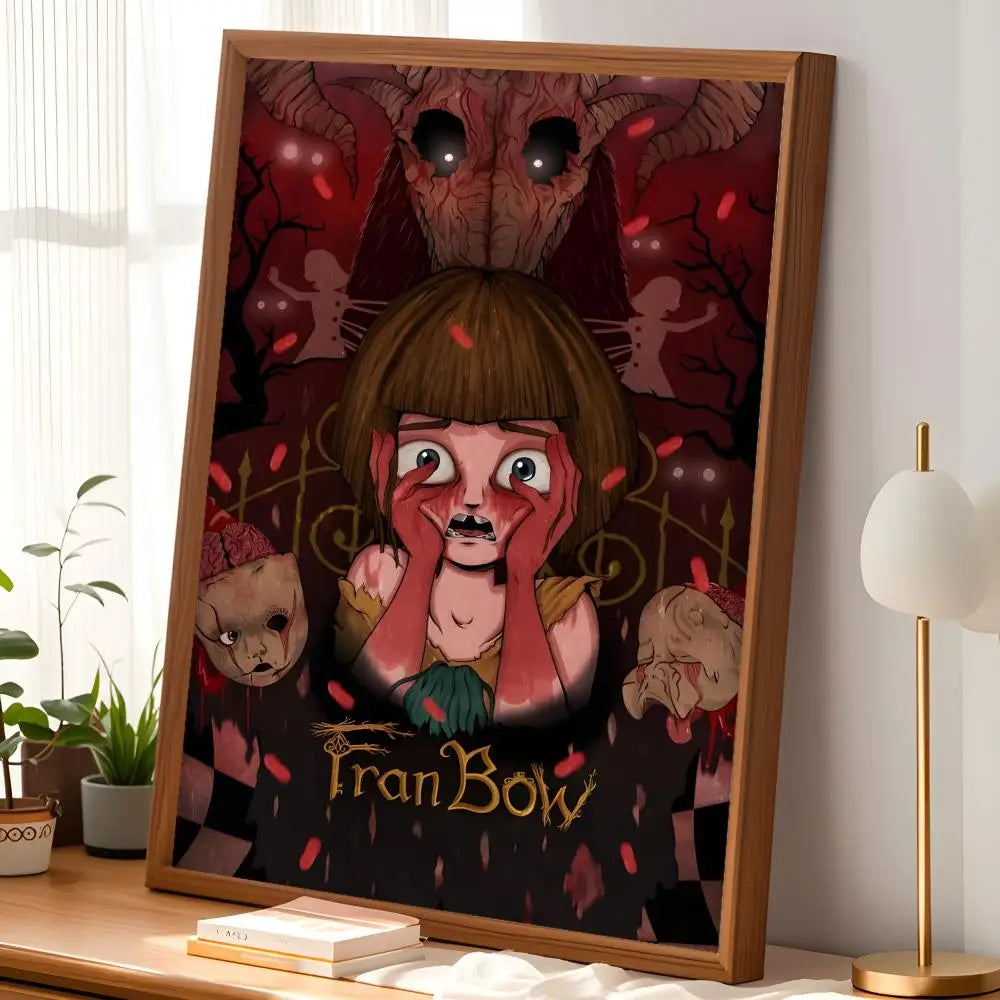 Fran Bow Self-Stick HD Wall Poster – Waterproof Art Decor Wall Art Poster Axl