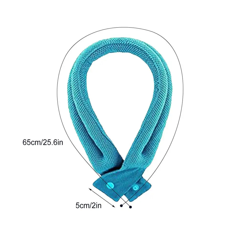 Cooling Neck Wrap Ice Polymer – Breathable Summer Sport Towel Cooling Neck Wrap Axl Light Blue
