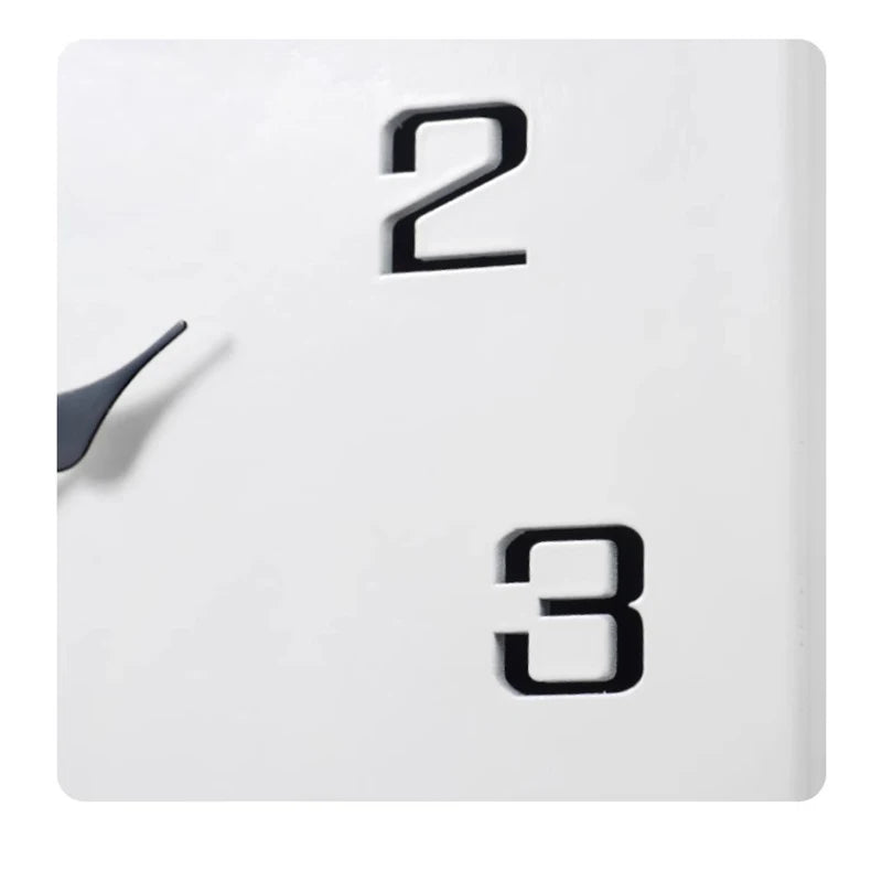 Modern Silent Wall Clock 30cm Wood Square – Home Decor Silent Wall Clock Axl