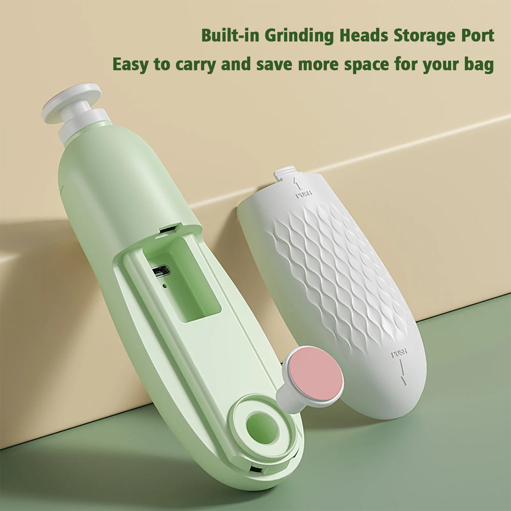Electric Baby Nail Trimmer Set with LED Light | Safe for Newborns Baby Nail Trimmer Axl