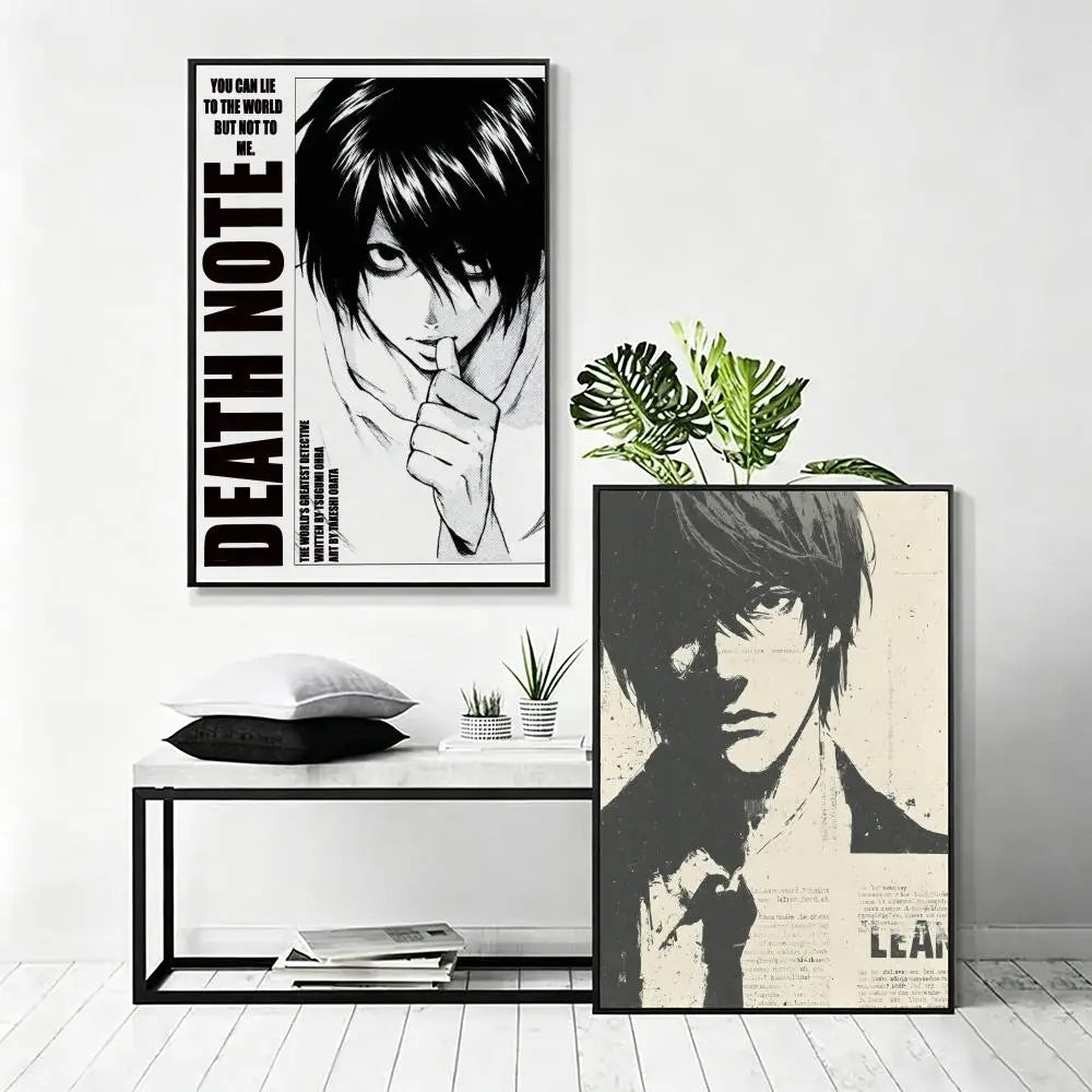 Death Note Anime Poster – HD Waterproof Wall Art Decor Anime Wall Poster Axl
