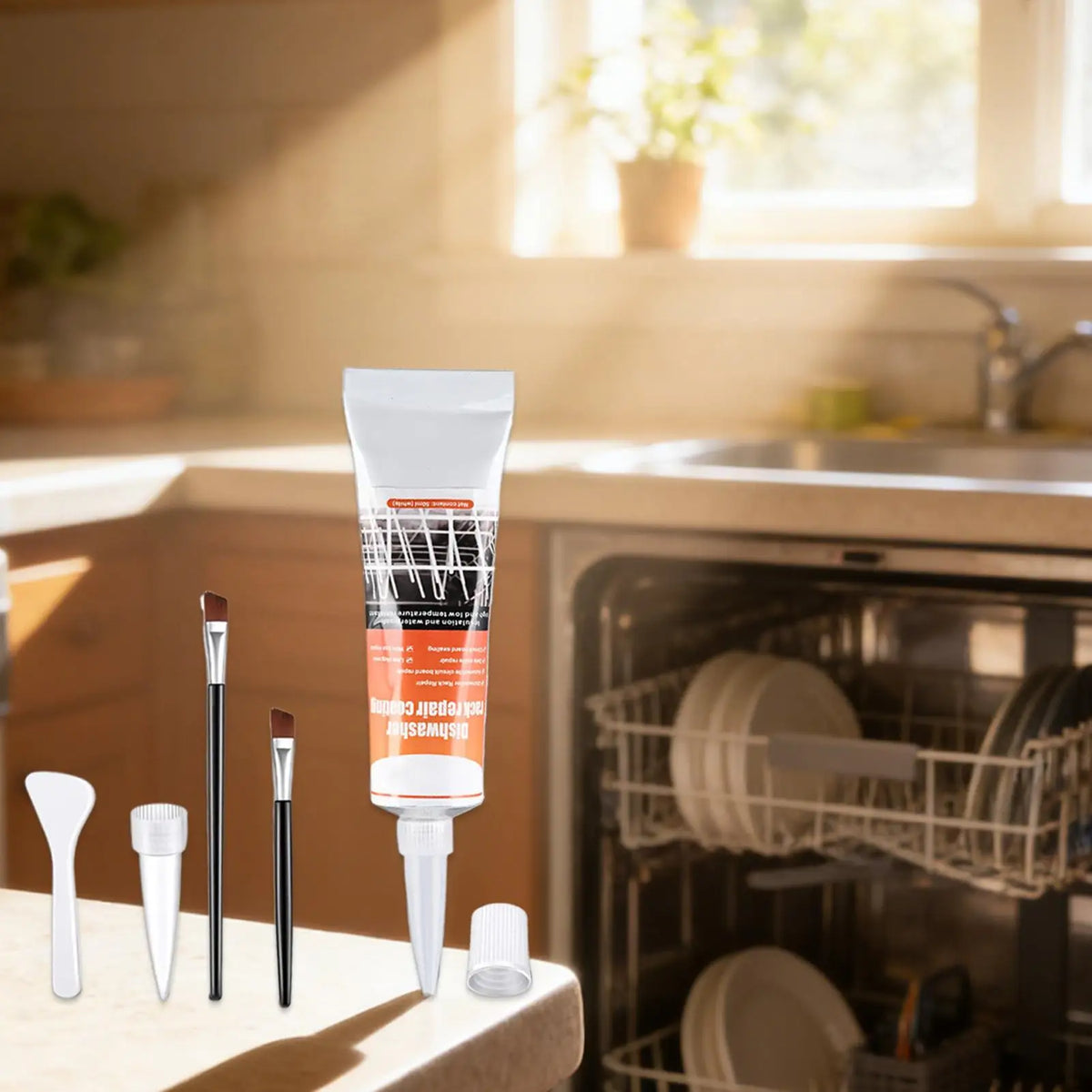 50ml Dishwasher Rack Repair Kit – Rust Coating & 2 Brushes Appliance Repair Kit Axl