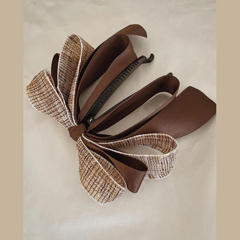 Korean Bow Hair Clip – High Ponytail Barrette for Women Bow Hair Clip Axl