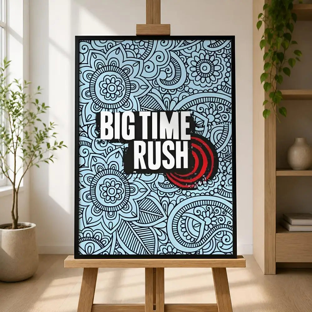 Big Time Rush Wall Poster – Peel-and-Stick HD PVC Band Art Music Band Poster Axl