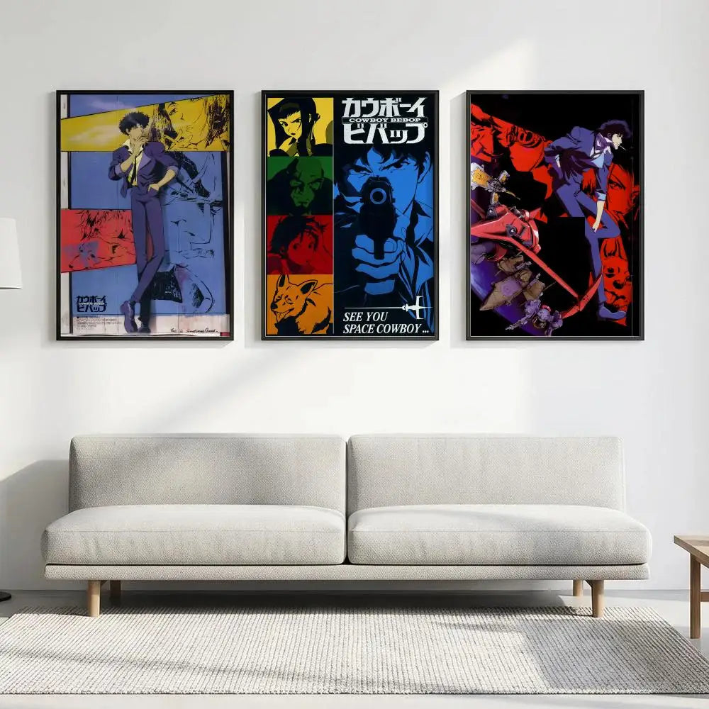 Cowboy Bebop Anime Poster – HD Waterproof Wall Art Decor Anime Wall Poster Axl