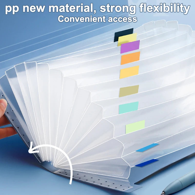 13-Pocket Expanding File Folder – Color-Coded Receipt Organizer Expanding File Folder Axl