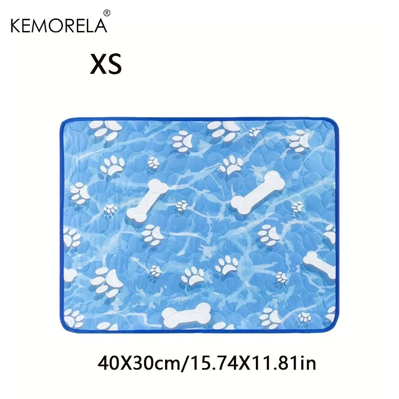 KEMORELA Large Dog Cooling Mat – Ice Silk Self-Cooling Pad Pet Cooling Mat Axl 40X30cm