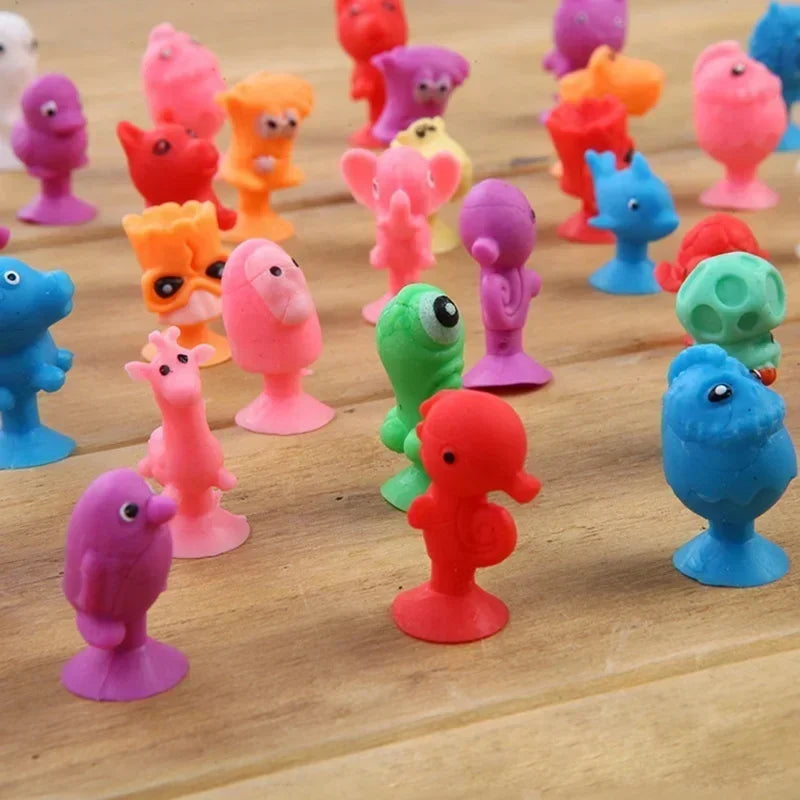 10-Pack Kids Ocean Animal Suction Cup Mini Figures Toy Set Mini Figures Set Axl
