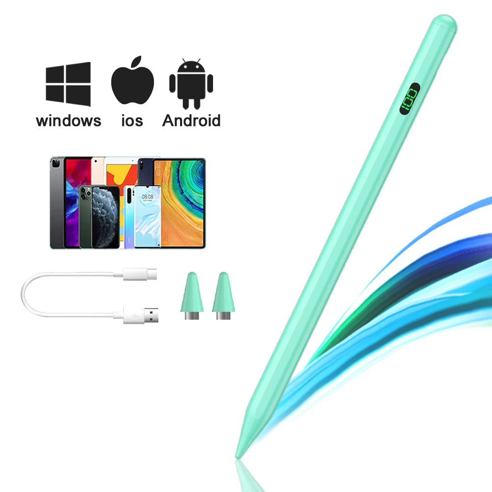 Universal Stylus Pen for iPhone, iPad, Android & Windows Rechargeable Stylus Pen Axl Universal-Green