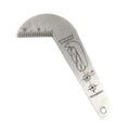 118° Double-Sided Drill Gauge – Stainless Steel Measuring Tool Drill Measuring Gauge Axl 1pc China Mainland