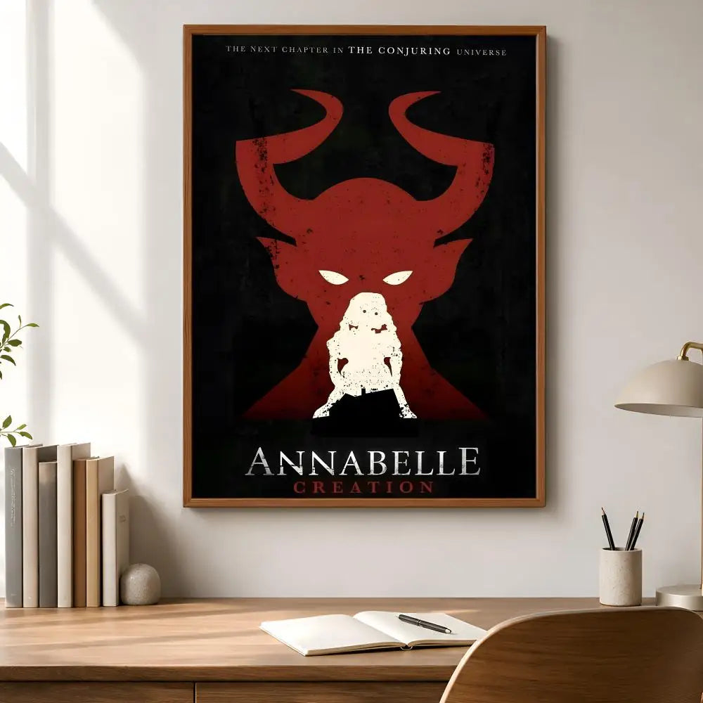 Annabelle Horror Movie Poster – Peel & Stick PVC Wall Art Movie Wall Poster Axl