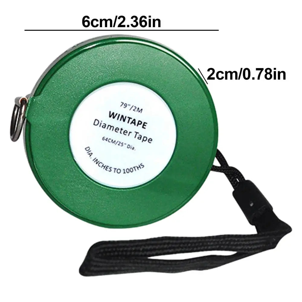 Diameter & Circumference Tape Measure – 200cm Soft PVC Tape Circumference Tape Measure Axl Green