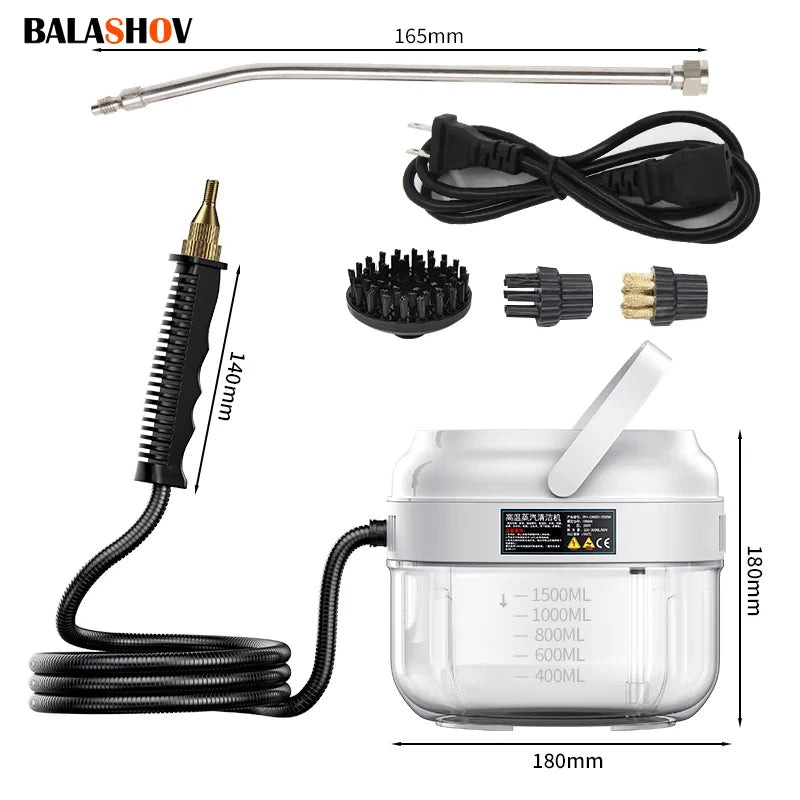 BALASHOV Portable Steam Cleaner – Kitchen, Car & Home Handheld Steam Cleaner Axl