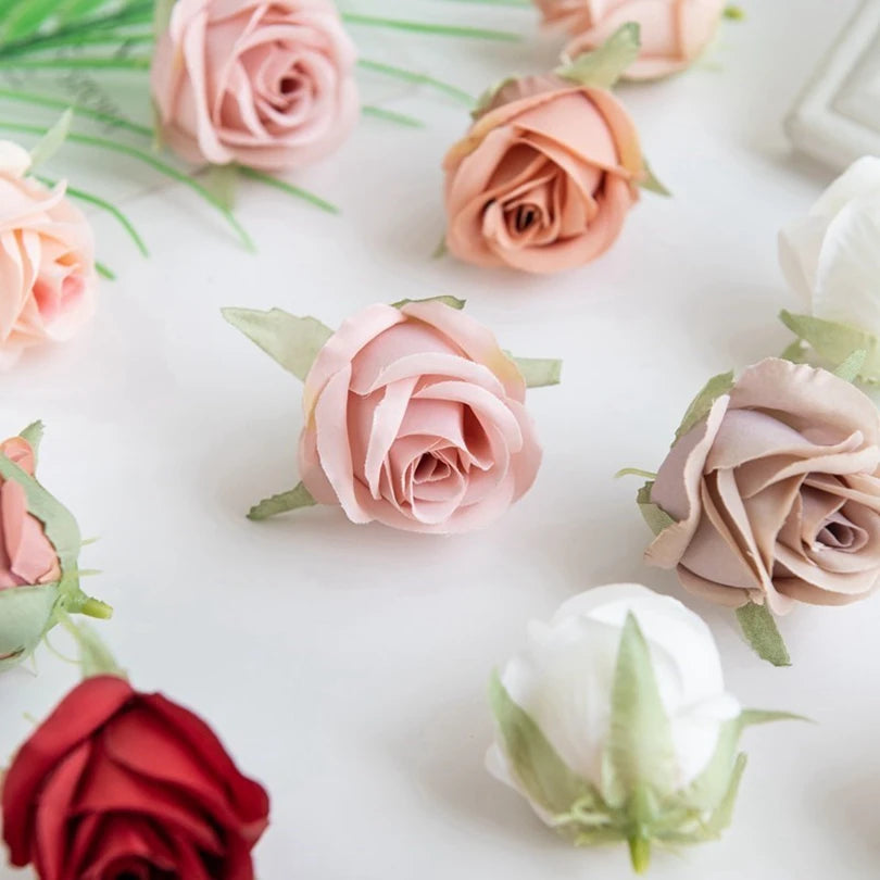 Silk Rose Heads 30/60 Pcs – Artificial Flowers for Weddings Artificial Silk Flowers Axl