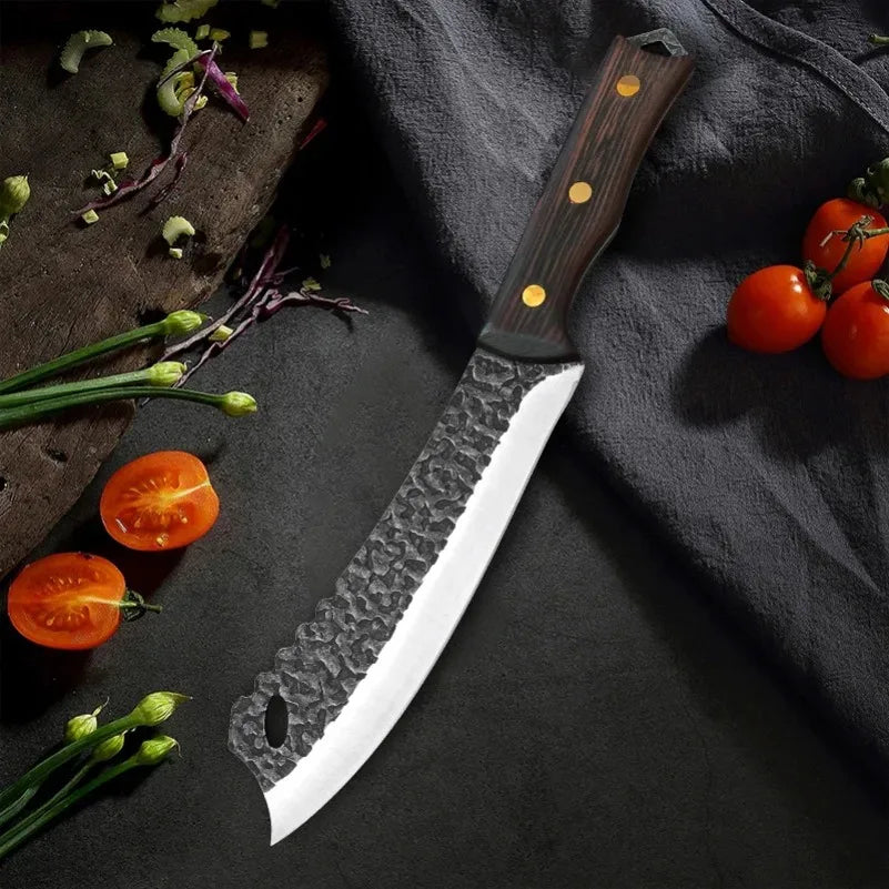 InLeung Handmade Cleaver Butcher Knife – Forged Stainless Steel Cleaver Butcher Knife Axl