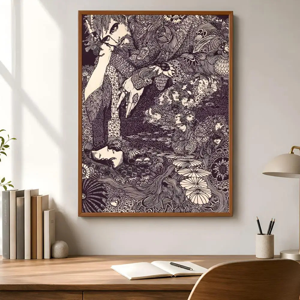 Harry Clarke Art Poster – Self-Adhesive Waterproof Wall Print Decorative Wall Poster Axl