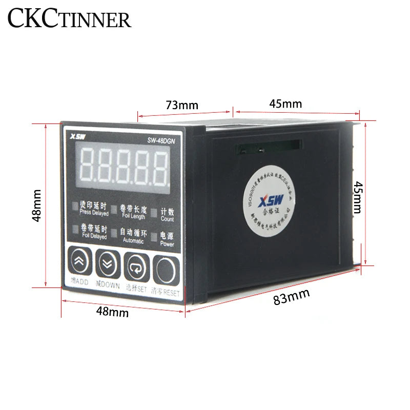 SW-48DGN Stamping Machine Controller Timer Counter | 220V Industrial Timer Controller Axl