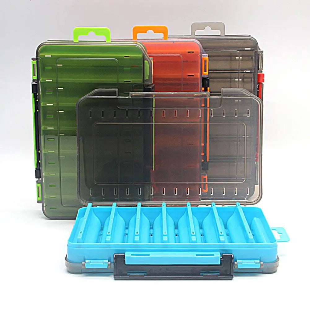 Double-Sided Fishing Tackle Box – Portable Bait Storage Case Fishing Tackle Box Axl