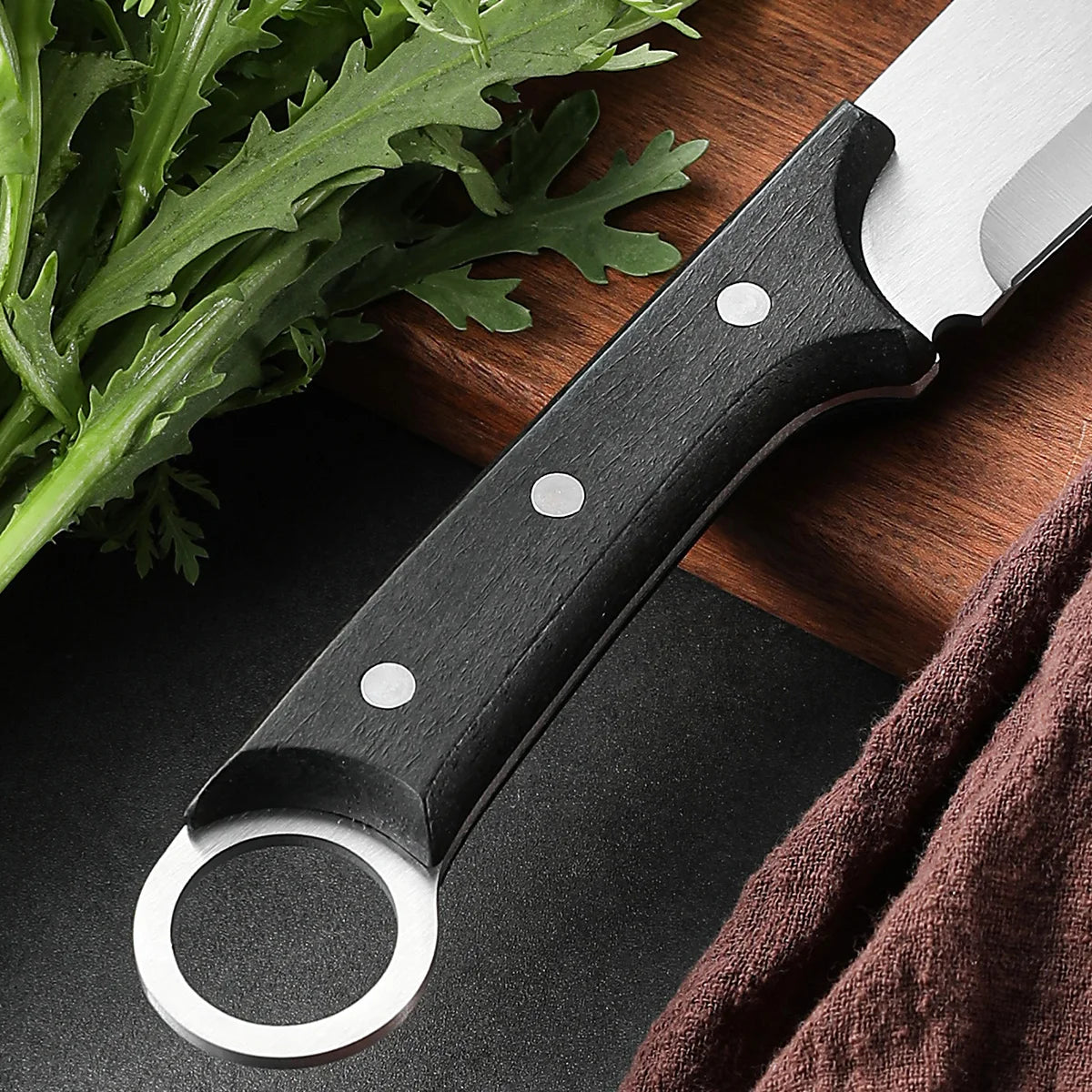 SHENJIU Stainless Steel Butcher Knife – Meat & Bone Cutter Butcher Knife Axl