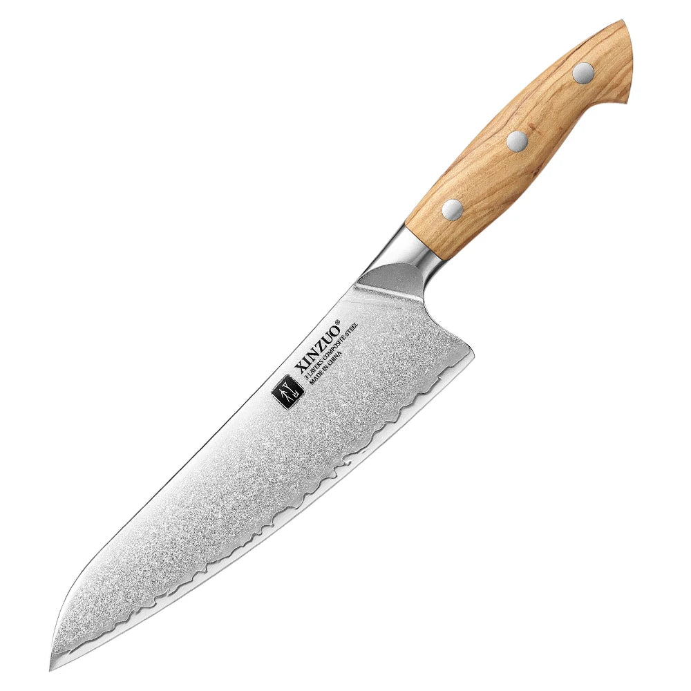 XINZUO 5-Piece Composite Steel Kitchen Knife Set | Gift Box Kitchen Knife Set Axl 1PC Chef Knife