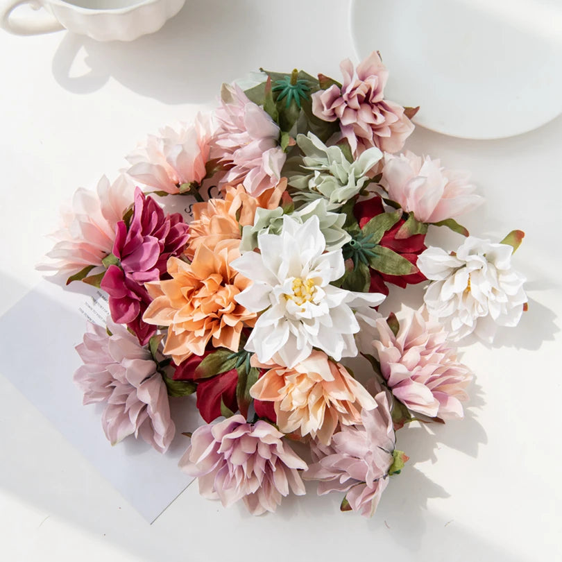 Silk Gerbera Artificial Flowers 40/80 Pcs – Wedding & DIY Decor Artificial Silk Flowers Axl