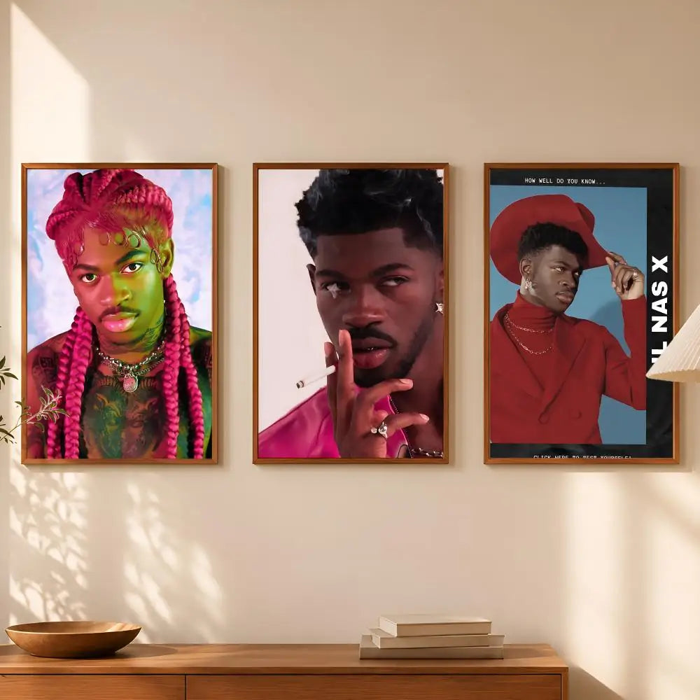 Lil Nas X Self-Stick HD Wall Art Poster – Waterproof Decor Wall Art Poster Axl