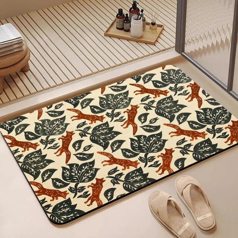 Nordic Forest Diatomite Bath Mat – Quick Dry & Non-Slip Diatomite Bath Mat Axl
