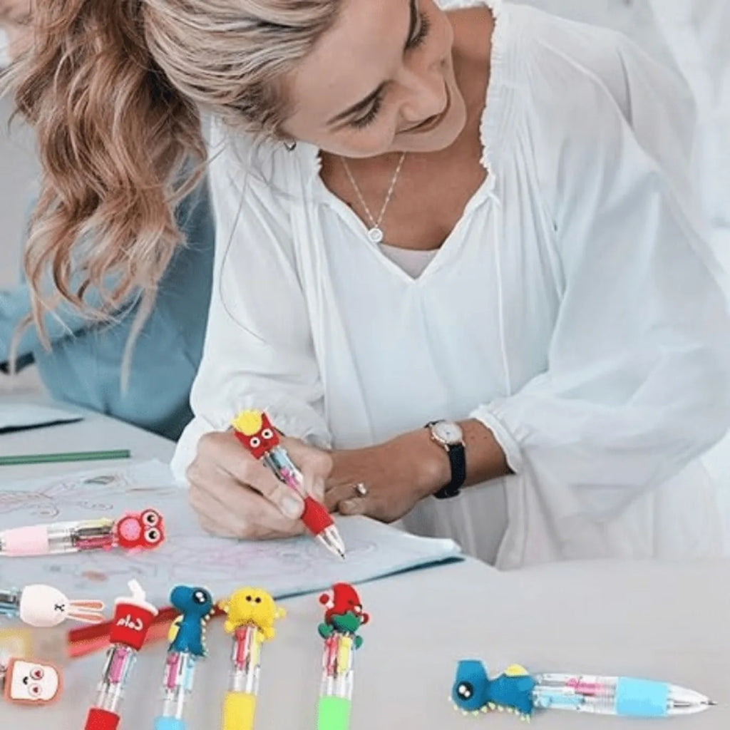4-in-1 Multicolor Ballpoint Pens – Fun Party Favors & Gifts Multicolor Ballpoint Pen Axl