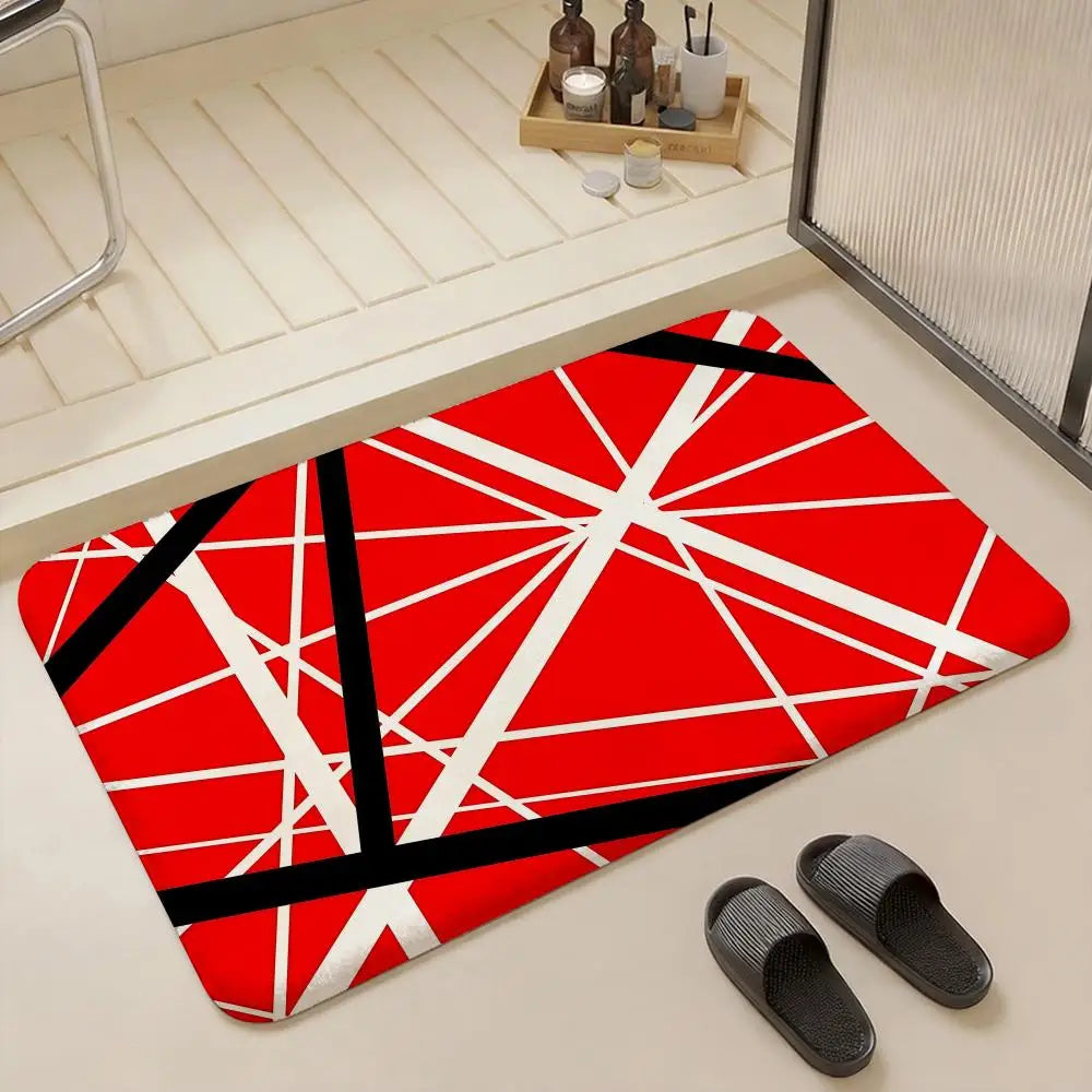 Rock Band Flannel Floor Mat – Non-Slip Soft Plush Indoor Rug Flannel Floor Mat Axl