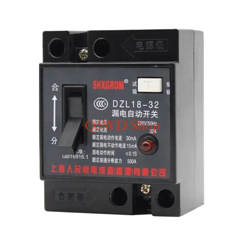 32A AC 220V Mini RCBO Leakage Protector – Overload & Short Circuit Circuit Breaker Switch Axl