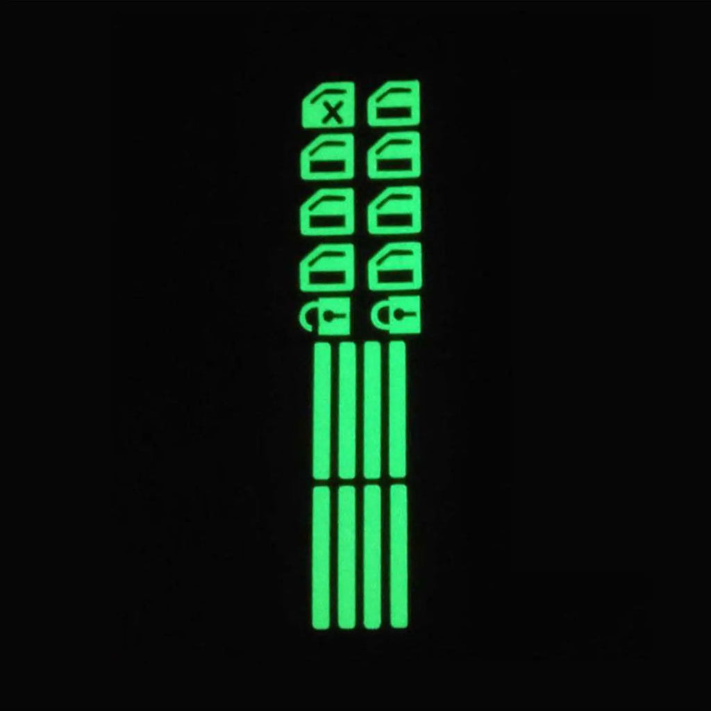 Glow in the Dark Car Button Stickers – Switch Labels | PU Car Interior Stickers Axl