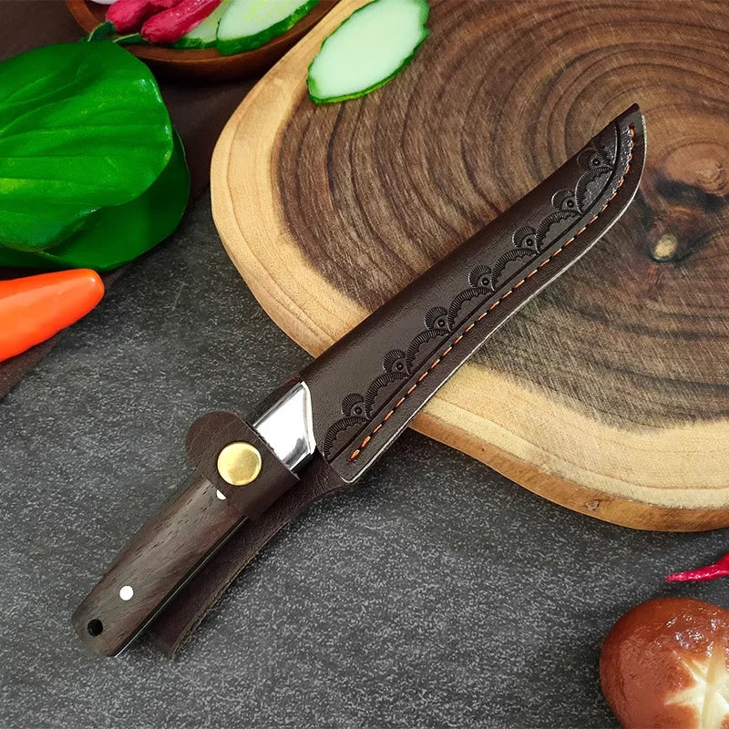 Stainless Steel Boning Knife with Blade Sleeve | 13cm Kitchen Knife Kitchen Knife Axl