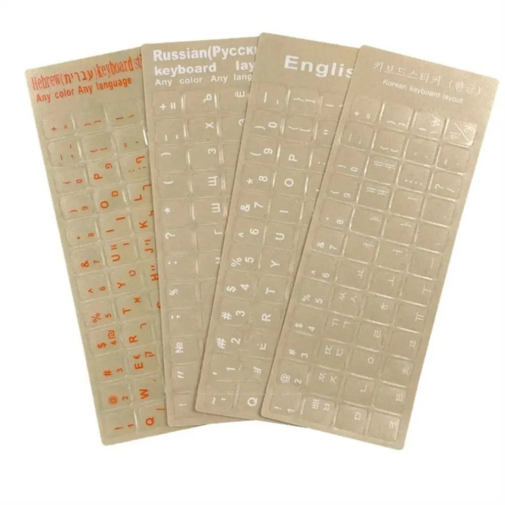 Multilingual Keyboard Stickers – Russian Korean Hebrew English Keyboard Stickers Axl