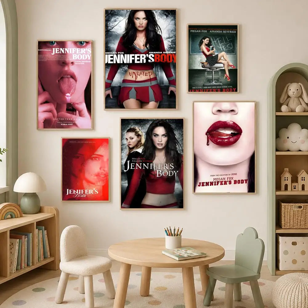Jennifer's Body Movie Poster – Self-Stick HD PVC Wall Art Movie Wall Poster Axl